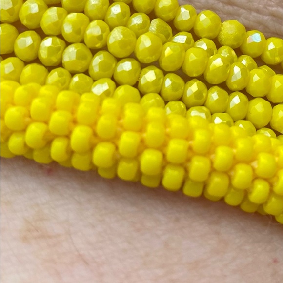 Curated yellow bracelet set: 7” Sashka, adjustable Rustic Cuff Felicity.… - Picture 4 of 4